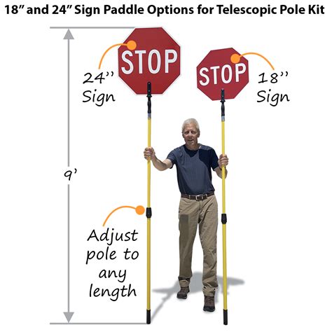 Crossing Guard Sign And 6 Pole 2 Sided Stop Sign Sku K Stop Stop