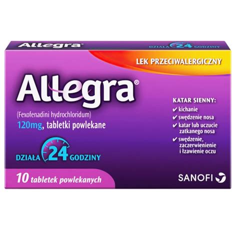 Allegra 120mg 10 Szt Tabletki 12101076456 Allegropl