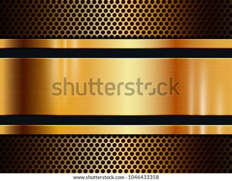 Vector Gold Metal Texture Background Light Stock Vector Royalty Free