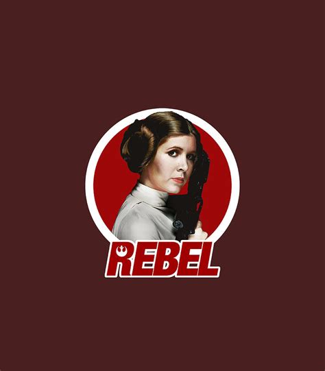 Star Wars Princess Leia Original Rebel Badge Graphic Digital Art By
