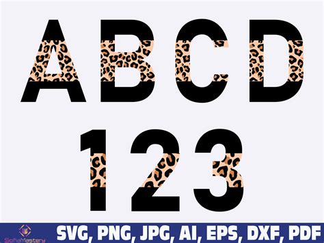 Half Leopard Font Alphabet Letters Graphic By Sofiamastery · Creative