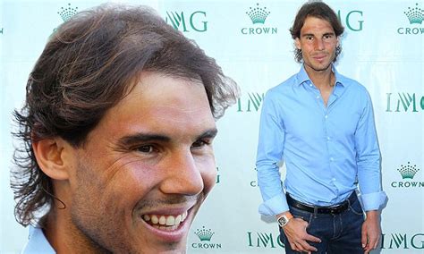Rafael Nadal Reveals Thinning Hair At Australian Open Party In