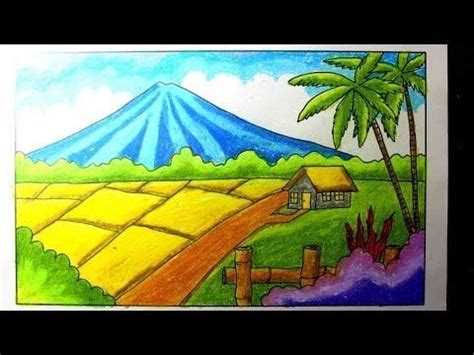 Belajar alam itu asik koleksi gambar pemandangan gunung sumber : 42+ Cara Menggambar Lukisan Pemandangan Alam