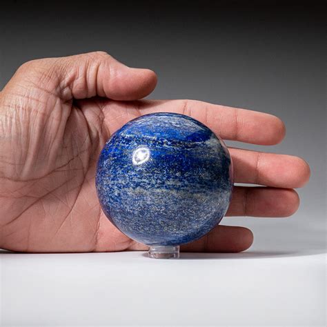 Genuine Polished Lapis Lazuli 25 Sphere With Acrylic Display Stand
