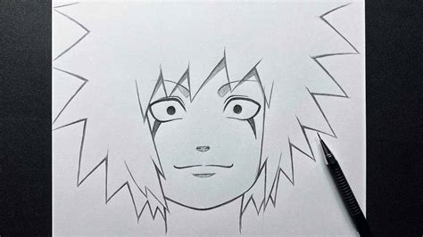 How To Draw Kid Jiraiya Easy Naruto Sketch Step By Step Youtube