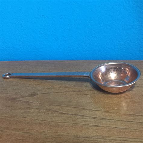Hammered Copper 1oz Coffee Scoop Measuring Spoon 2 Tablespoons