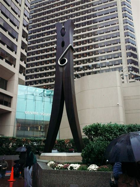 Claes Oldenburg Sculpture Clothespin 1976 Is Best Described As