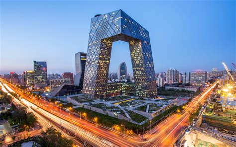 Download Wallpapers Cctv Building Beijing 4k Modern Architecture