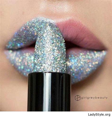 Silver Glitter Lips Ladystyle Glitter Lipstick Lip Art Makeup