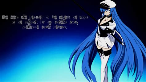 Blue Anime Girls Anime Akame Ga Kill Esdeath Wallpapers Hd Desktop And Mobile Backgrounds