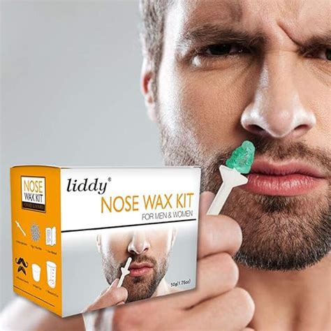 nose wax kit for men and women premium nose waxing kit nose hair removal wax 20 applicators