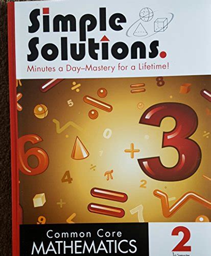 Simple Solutions Common Core Mathematics 2 1st Semester Nancy Mcgraw