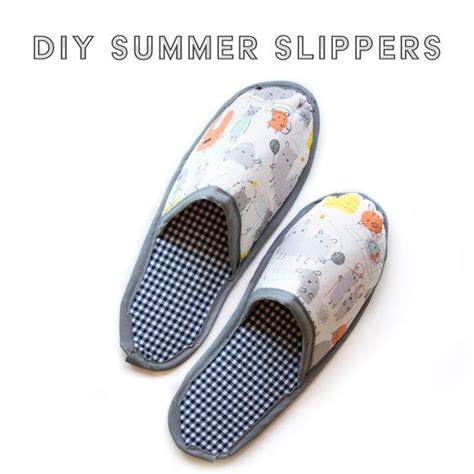 Diy Summer Slippers Summer Slippers Sewing Slippers Summer Diy