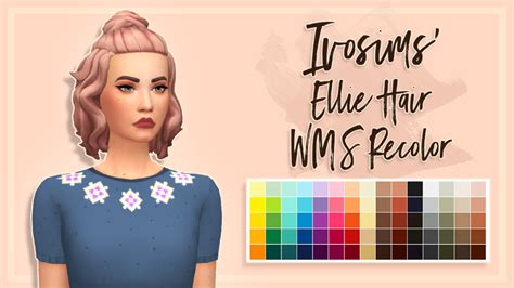 Kayesims Ivo Sims Ellie Hair Wms Recolor Korrawr Sims Recolor
