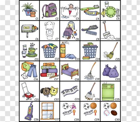 Chore Chart Housekeeping Child Clip Art Recreation Kidstuff