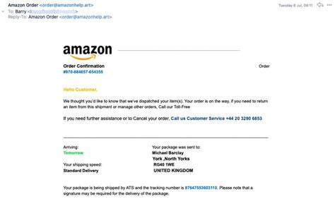 Amazon Email Phishing How To Protect Yourself From Amazon Scam Email Gridinsoft Blogs