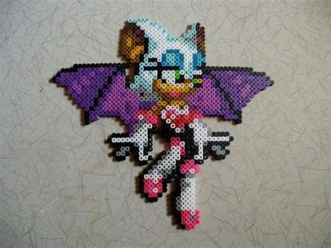 Rouge The Bat By MR16Bits Perler Bead Design Perler Bead Art Diy