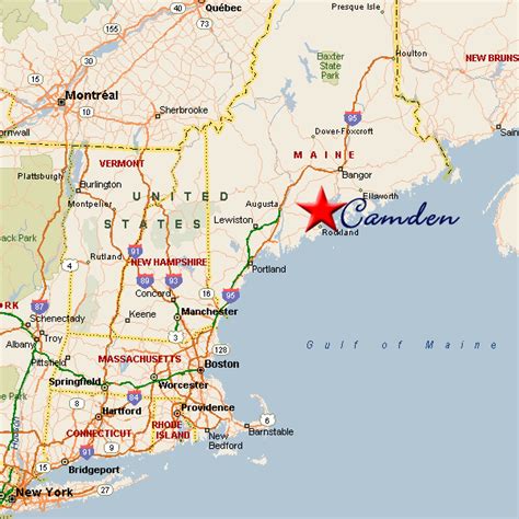 Kate And Toms Wedding Travel And Hotels Map Of New England