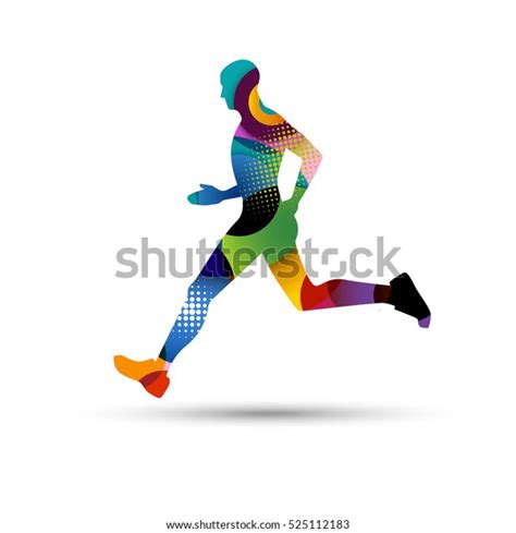 Abstract Runner Eps10 Vector Stock Vector Royalty Free 525112183