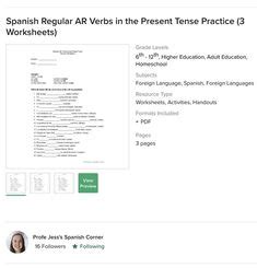 Tpt Profe Jesss Spanish Corner Ideas Spanish Teachers Verb