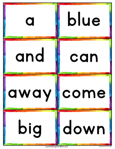 Dolch 220 Sight Word List And Flash Cards Sight Word Flashcards Sight