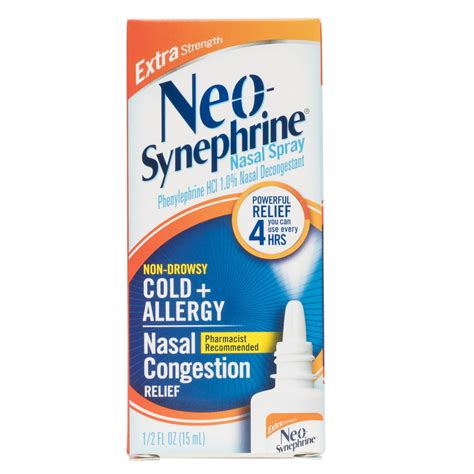Neo Synephrine Nasal Spray Extra Strength 05 Oz