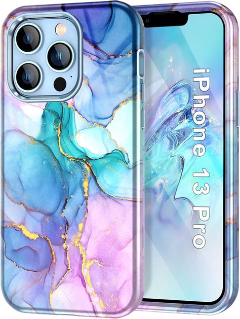 Amazon Com Btscase For Iphone Pro Case Inch Marble Pattern In Heavy Duty