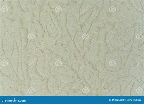 White Tissue Textile Lace Fabric In Abstract Style On White Background