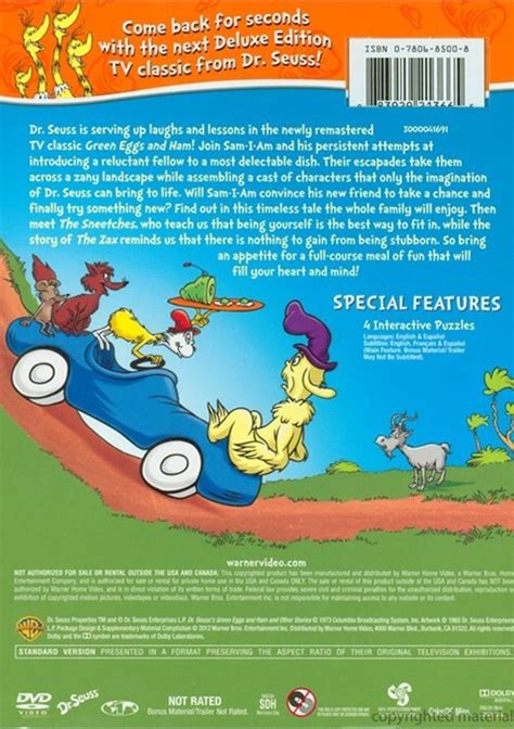 dr seuss green eggs and ham and other stories deluxe edition dvd dvd empire