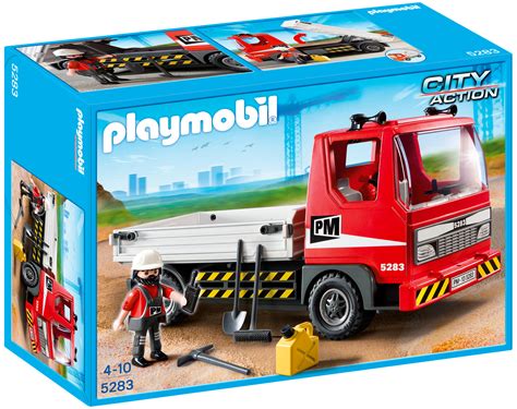 Discover the famous playmobil world of toys direct from playmobil. PLAYMOBIL City Action 5283 pas cher - Camion benne avec ...