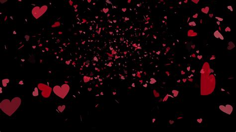 Heart Particle Background Animation For Valentine 7000501 Stock Video