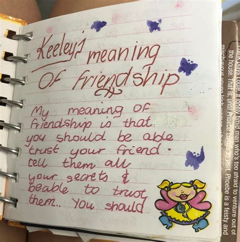 7 Who Is Your Oldest Friend Is It My Diary By Keeley Schroder