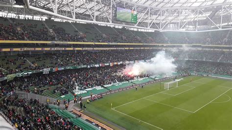 Shamrock rovers is a football club from republic of ireland, founded in 1901. Shamrock Rovers Ultras and fans at Aviva Stadium in the ...