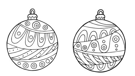 Dibujos Bolas De Navidad Para Colorear Gratis