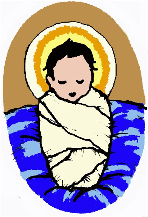 Baby Jesus In A Manger Clipart Free Download On Clipartmag