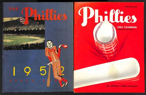 Lot Detail Lot Of 3 Philadelphia Phillies Yearbooks 1950 Phillies