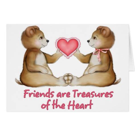 Friends Are Treasures Of The Heart Greeting Card Zazzle