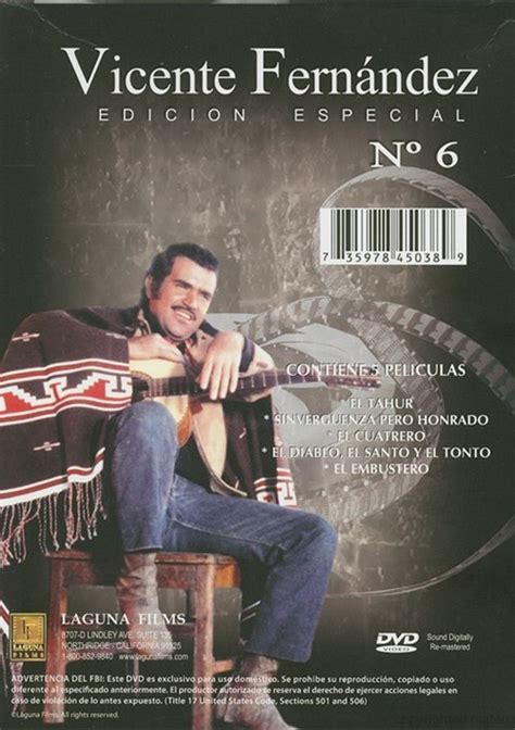 Vicente Fernandez Edicion Especial No 6 4 Pack Dvd Dvd Empire