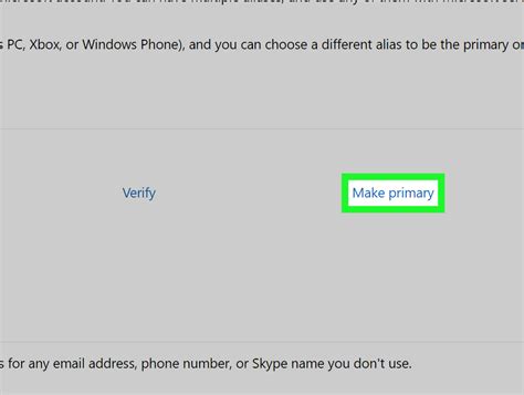 How To Change Your Primary Email For A Microsoft Account