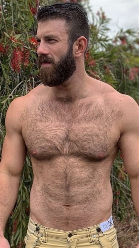 Bearded Abs Sexy Bearded Men Hairy Muscle Men Scruffy Men