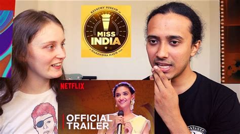 Miss India Official Trailer Keerthy Suresh Reaction Youtube