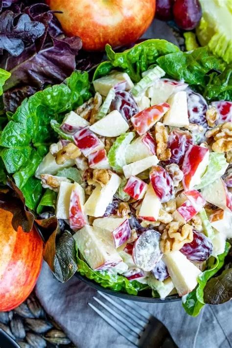Classic Waldorf Salad With Apples And Walnuts Home Made Interest