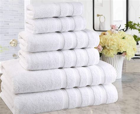 American Soft Linen 6 Piece Turkish Premium Luxury Towel Set