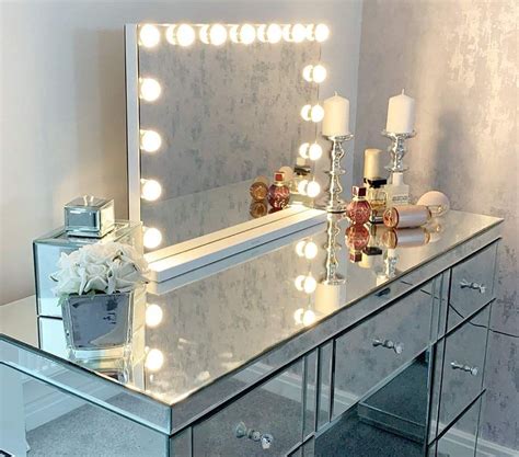 A wide variety of lighted vanity makeup mirror options are available to you, such as finishing, foldable. Hansong Large Vanity Makeup Mirror with Lights, Hollywood ...