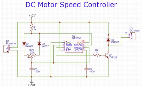 Schematic Wiring Diagram Dc Motor Controller Circuit With Ne555