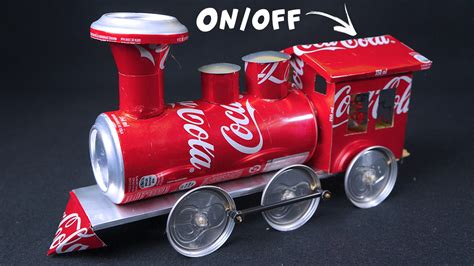 Making A Locomotive With Soda Cans And Motor Craft E Inventions