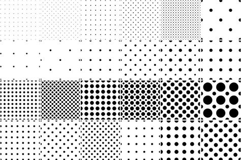 Set Of Dotted Seamless Patterns Seamless Patterns Graphic Patterns