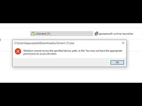 How To Solve Error While Install The UTorrent YouTube