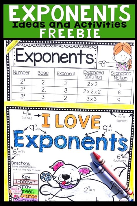 Most of these activities can be used in the classroom, adding value to teachers' english lesson plans. Fun Ways to Teach Exponents to Beginners with a FREEBIE in ...