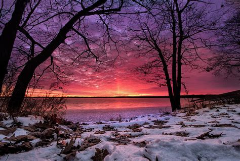 West Pine Drive Winter Sunrise Photograph By Ron Wiltse Fine Art America